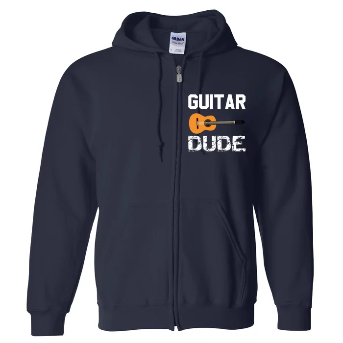 Guitars Acoustic Classical Gift Tee Full Zip Hoodie