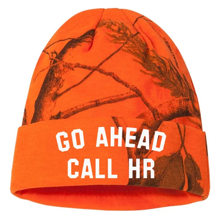 Go Ahead Call Hr! Joking Fun Hr Kati - 12in Camo Beanie