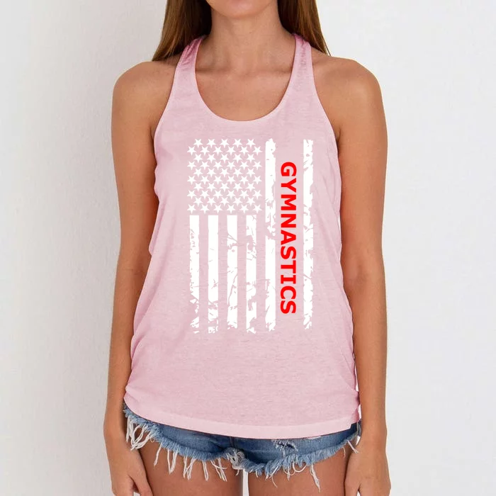 Gymnastics And Cute Gift Women's Knotted Racerback Tank