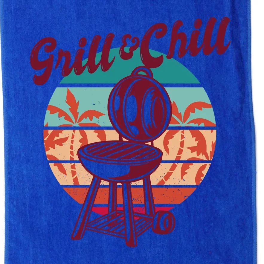 Grill And Chill Vacation Retro Sunset Platinum Collection Golf Towel