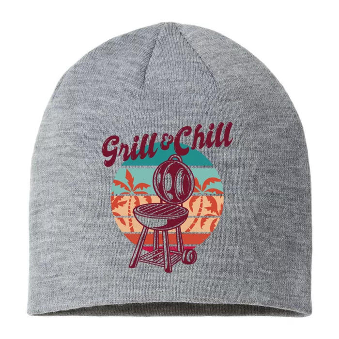 Grill And Chill Vacation Retro Sunset 8 1/2in Sustainable Knit Beanie