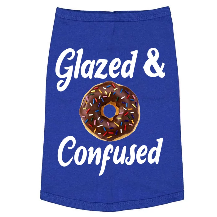 Glazed And Confused Funny Doughnut Sweets Lover Food Foodie Gift Doggie Tank