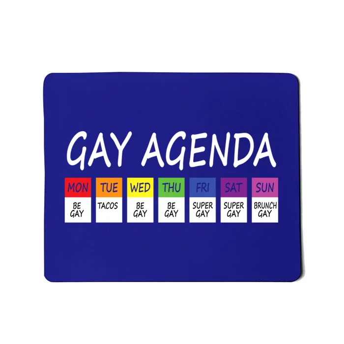 Gay Agenda Csd Pride Day Outfit Lesbian Lgbtq Lgbtq+ Meaningful Gift Mousepad