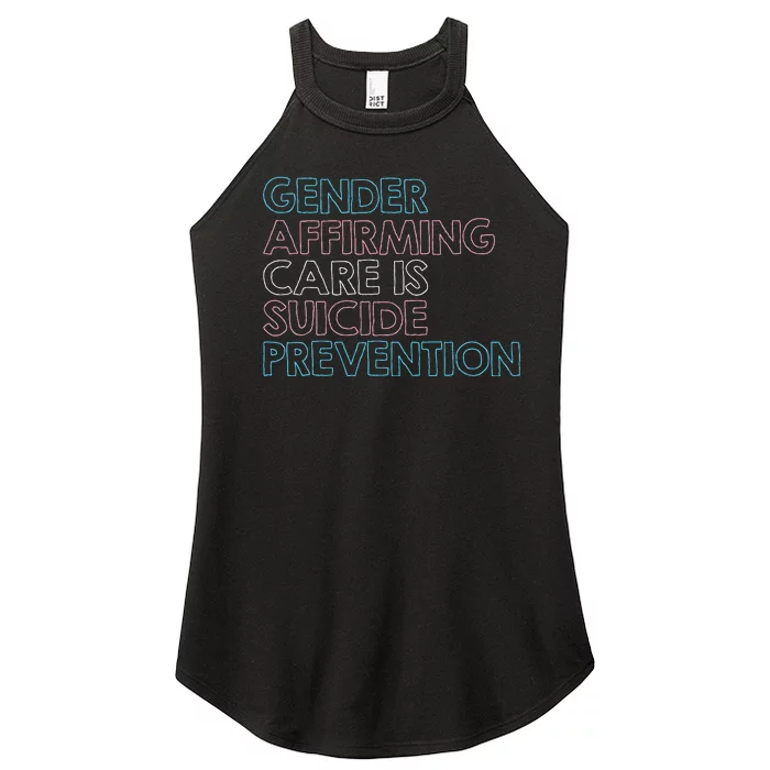 Gender Affirming Care Is Suicide Prevention Lgbt Rights Women’s Perfect Tri Rocker Tank