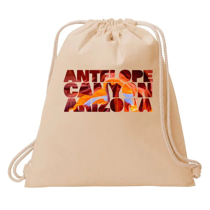 Grand Antelope Canyon Arizona Visitor Tourist Drawstring Bag