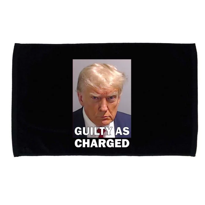 Guilty As Charge Trump Mugshot Microfiber Hand Towel