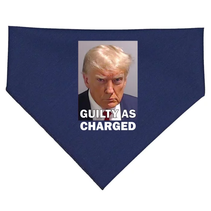 Guilty As Charge Trump Mugshot USA-Made Doggie Bandana