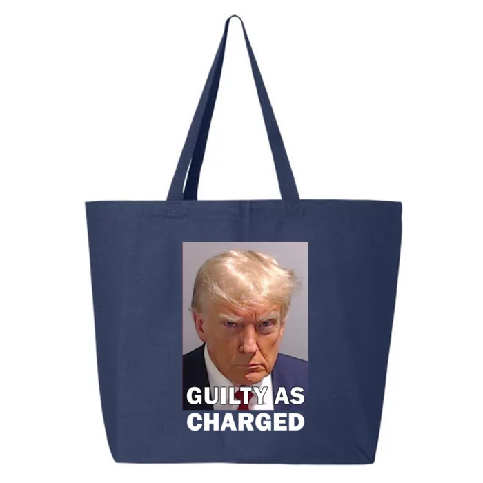 Guilty As Charge Trump Mugshot 25L Jumbo Tote