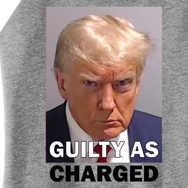 Guilty As Charge Trump Mugshot Women’s Perfect Tri Rocker Tank