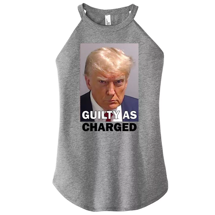 Guilty As Charge Trump Mugshot Women’s Perfect Tri Rocker Tank