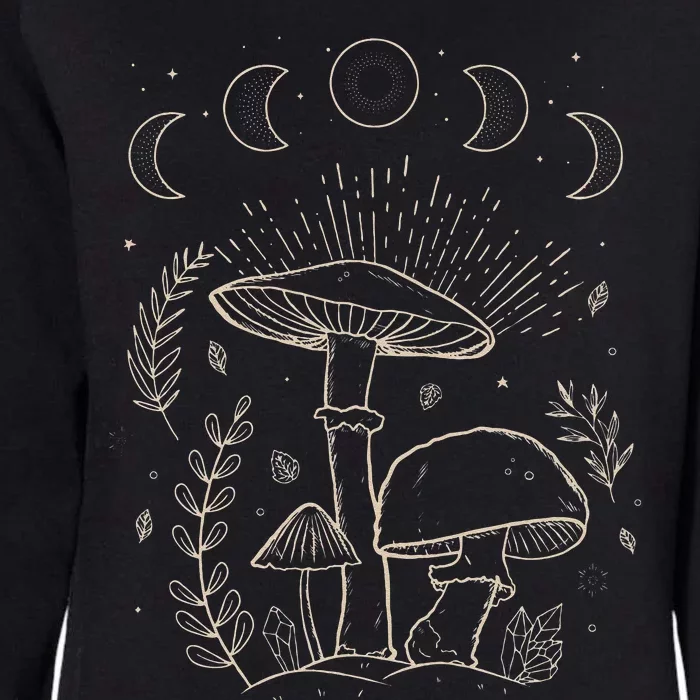 Goblincore Aesthetic Dark Academia Cottagecore Mushroom Womens California Wash Sweatshirt