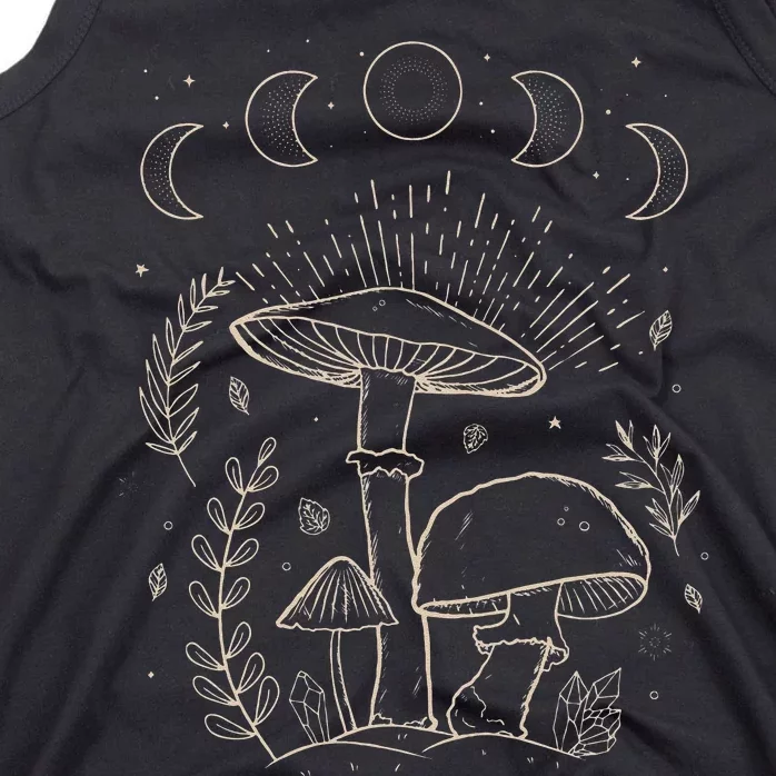 Goblincore Aesthetic Dark Academia Cottagecore Mushroom Tank Top