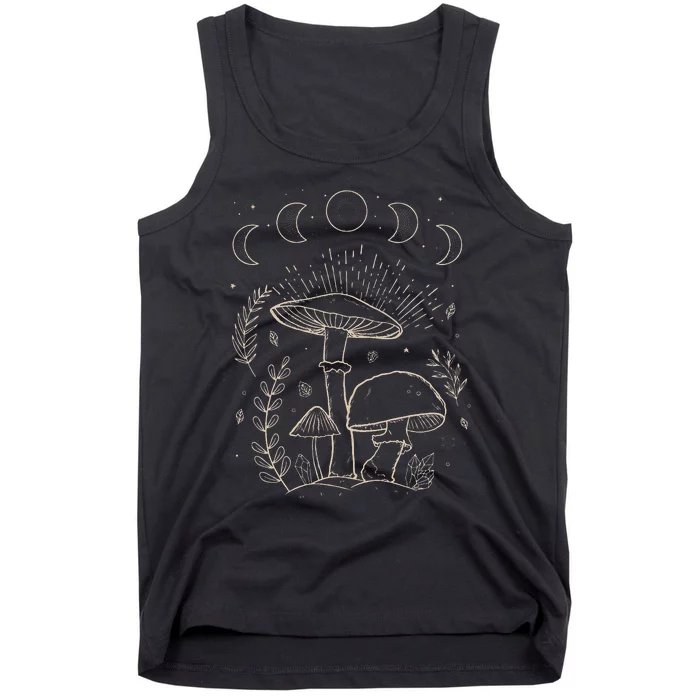 Goblincore Aesthetic Dark Academia Cottagecore Mushroom Tank Top