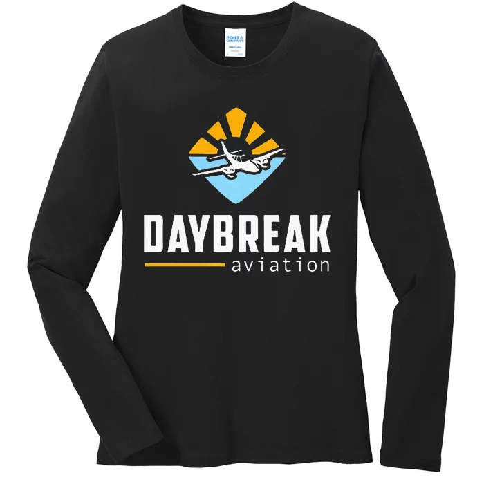 Gadsden Airport Diagram Daybreak Aviation Ladies Long Sleeve Shirt