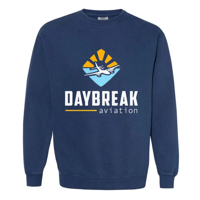 Gadsden Airport Diagram Daybreak Aviation Garment-Dyed Sweatshirt