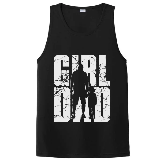 Girl And Dad Father’S Day Daddy Daughter Performance Tank