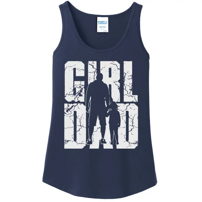 Girl And Dad Father’S Day Daddy Daughter Ladies Essential Tank