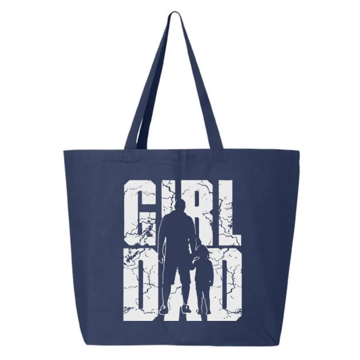 Girl And Dad Father’S Day Daddy Daughter 25L Jumbo Tote