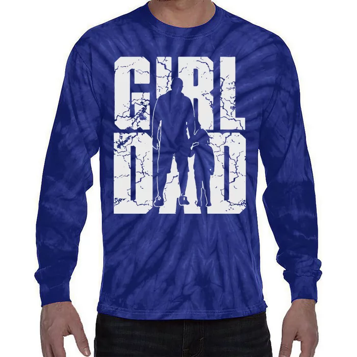 Girl And Dad Father’S Day Daddy Daughter Tie-Dye Long Sleeve Shirt