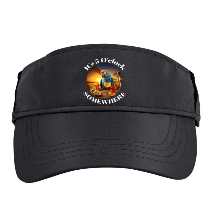 Grab A Drink And Toast To The Sun! Its 5 Oclock Somewhere! Adult Drive Performance Visor