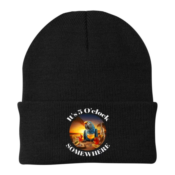 Grab A Drink And Toast To The Sun! Its 5 Oclock Somewhere! Knit Cap Winter Beanie