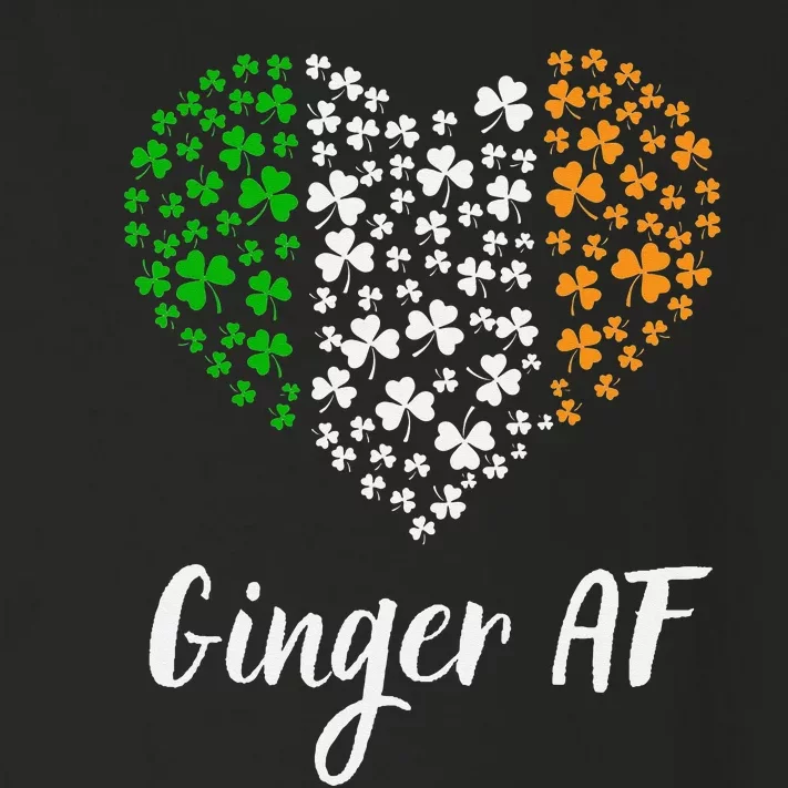 Ginger AF Drinking Redhead Irish St Patrick's Day Toddler Long Sleeve Shirt