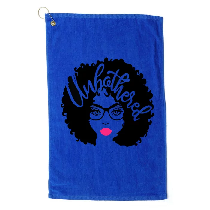 Gift Afro Diva Pink Lips Melanin Black Magic Unbothered Meaningful Gift Platinum Collection Golf Towel