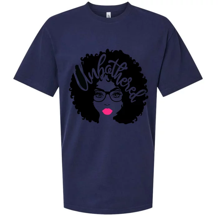 Gift Afro Diva Pink Lips Melanin Black Magic Unbothered Meaningful Gift Sueded Cloud Jersey T-Shirt