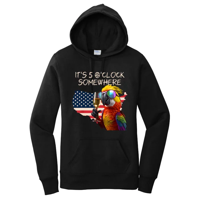 Grab A Drink And Toast To The Sun Its 5 Oclock Somewhere Women's Pullover Hoodie