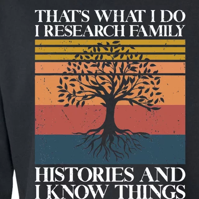 Genealogy Ancestry Dna Genealogist Family Tree Maker Cropped Pullover Crew