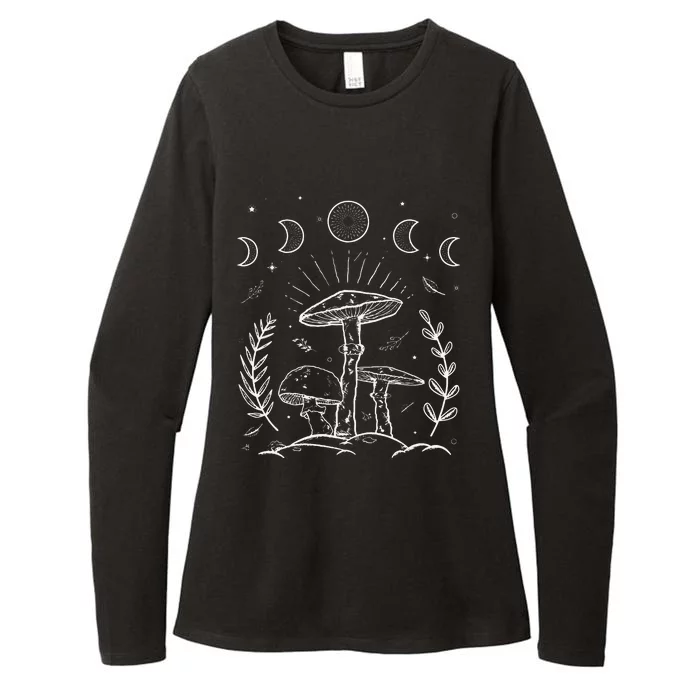 Goblincore Aesthetic Dark Academia Cottagecore Mushroom Art Womens CVC Long Sleeve Shirt