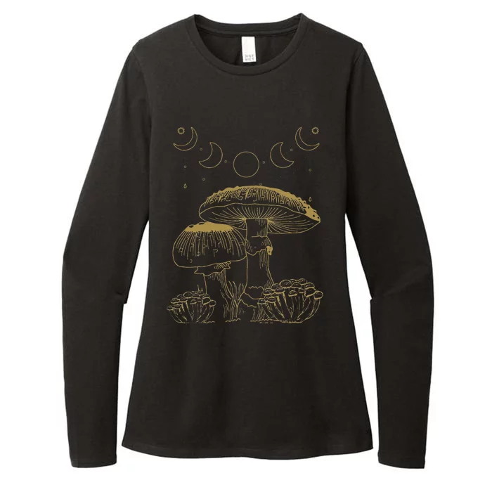 Goblincore Aesthetic Dark Academia Cottagecore Mushroom Womens CVC Long Sleeve Shirt