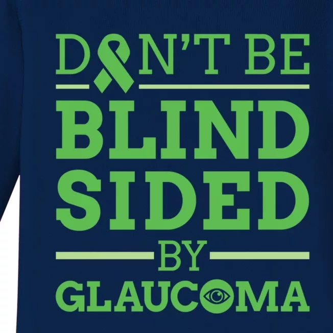 Glaucoma Awareness Eye Disease Sight Vision Blindsided Cool Gift Baby Long Sleeve Bodysuit