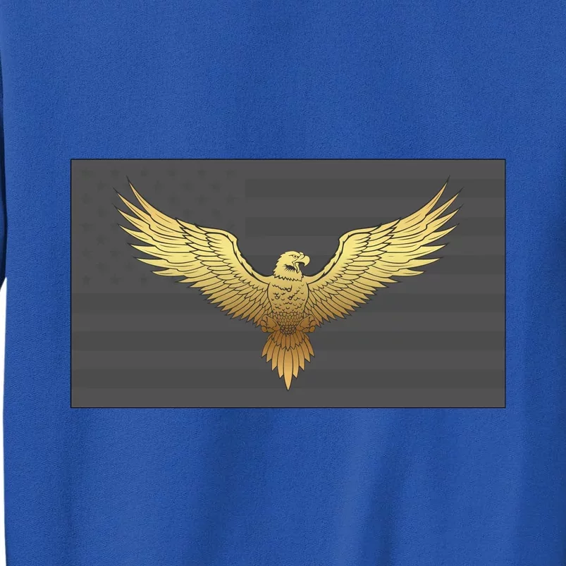 Gold American Eagle On Flag Sweatshirt