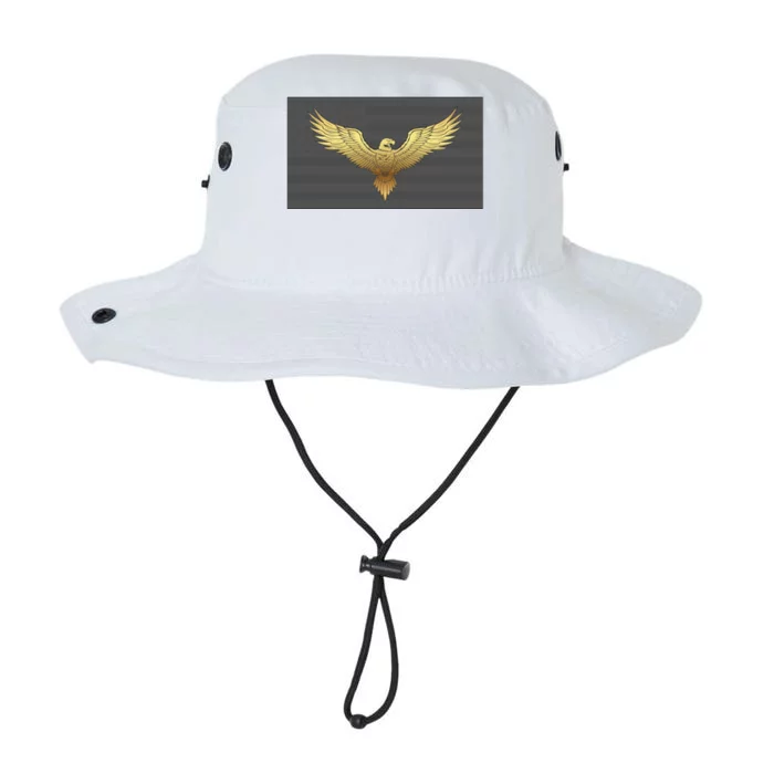 Gold American Eagle On Flag Legacy Cool Fit Booney Bucket Hat