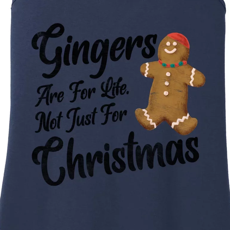 Gingers Are For Life Not Just Christmas Funny Redhead Xmas Funny Gift Ladies Essential Tank