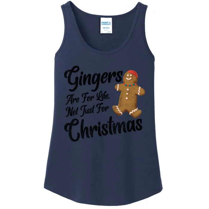 Gingers Are For Life Not Just Christmas Funny Redhead Xmas Funny Gift Ladies Essential Tank