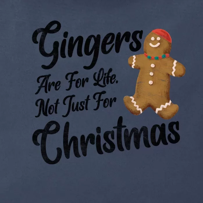 Gingers Are For Life Not Just Christmas Funny Redhead Xmas Funny Gift Zip Tote Bag