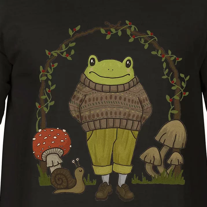 Goblincore Aesthetic Frog Mushroom Cottagecore Dark Academia Comfort Colors T-Shirt