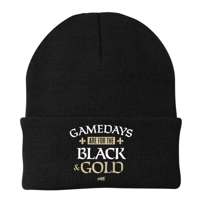 Gamedays Are For The Black And Gold Knit Cap Winter Beanie