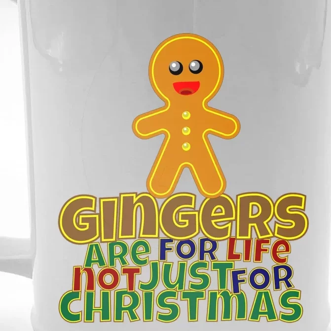 Gingers Are For Life Not Just For Christmas Gift Front & Back Beer Stein