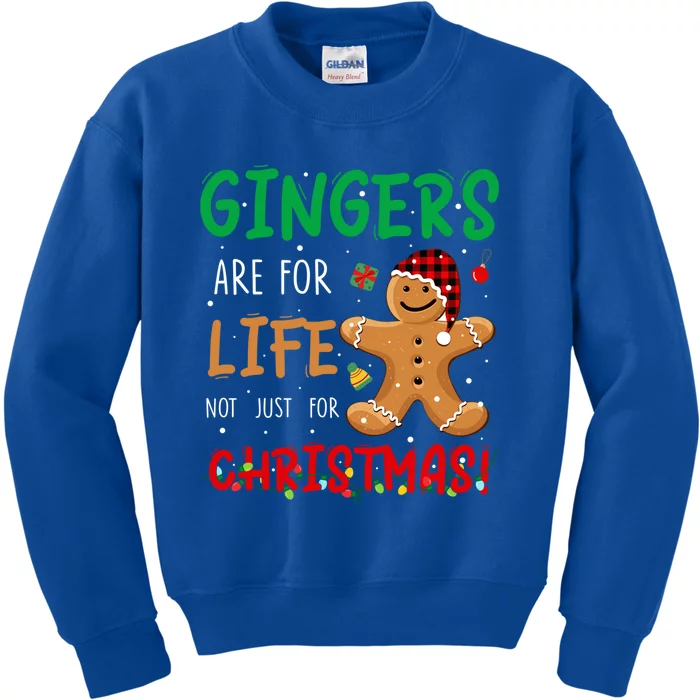 Gingers Are For Life Not Just Christmas Gingers Santa Hat Gift Kids Sweatshirt