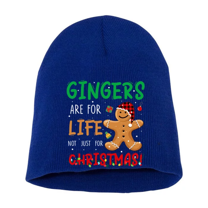 Gingers Are For Life Not Just Christmas Gingers Santa Hat Gift Short Acrylic Beanie