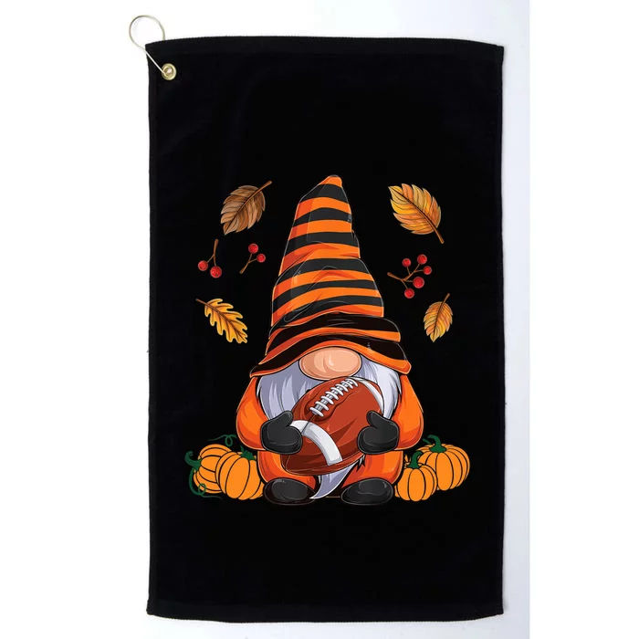 Gnome American Football Halloween Boy Autumn Gnomes Platinum Collection Golf Towel