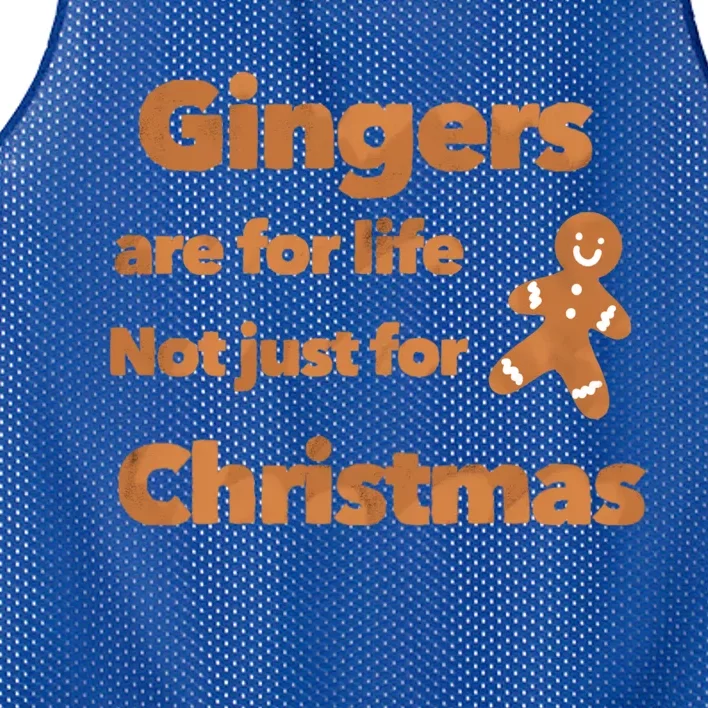 Gingers Are For Life Not Just For Christmas Funny Gift Mesh Reversible Basketball Jersey Tank