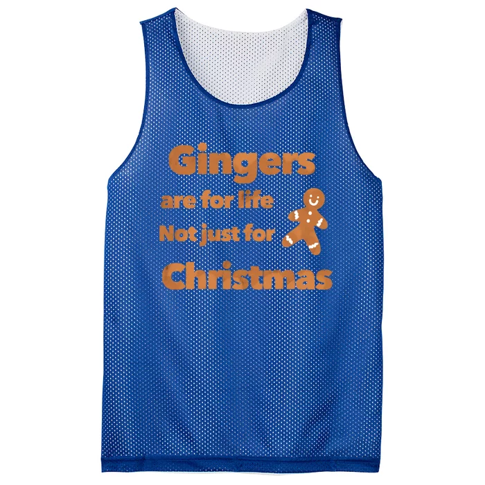 Gingers Are For Life Not Just For Christmas Funny Gift Mesh Reversible Basketball Jersey Tank