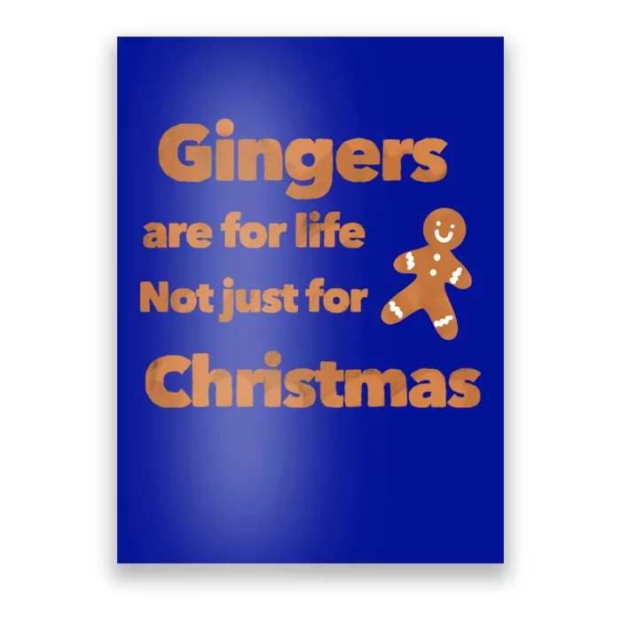 Gingers Are For Life Not Just For Christmas Funny Gift Poster