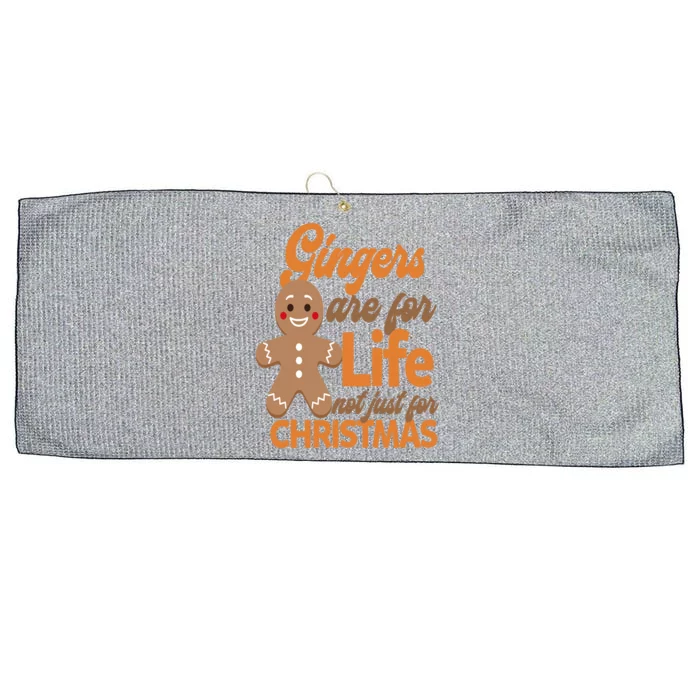 Gingers Are For Life Not Just For Christmas Gift Large Microfiber Waffle Golf Towel