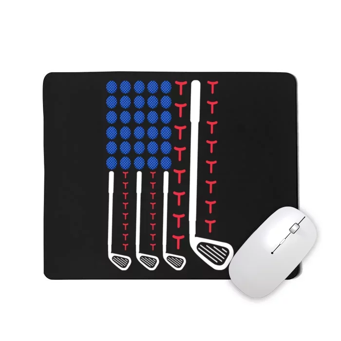 Golf American Flag Golfing Gift For Father's Day Mousepad