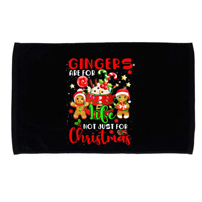 Gingers Are For Life Not Just Funny For Xmas Gingerbreads Gift Microfiber Hand Towel